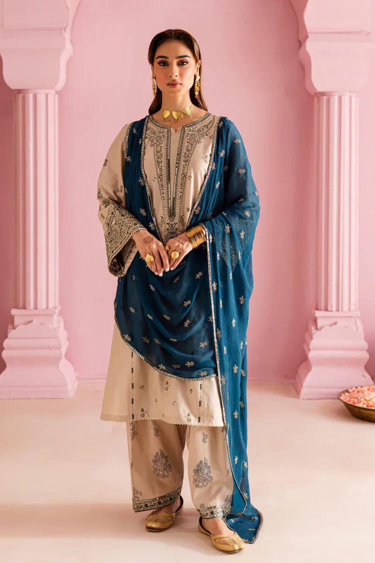 Dhanak Embroidery 3-pc