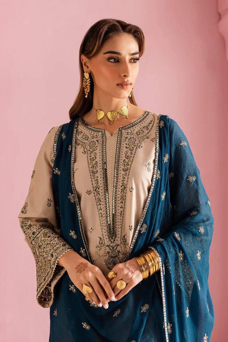 Dhanak Embroidery 3-pc