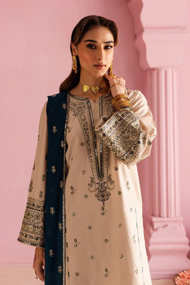 Dhanak Embroidery 3-pc