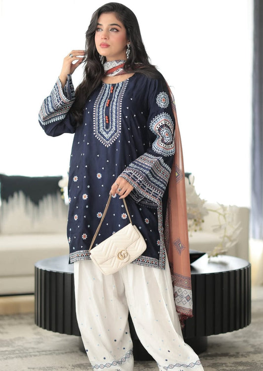 Embroidered 3-Pcs